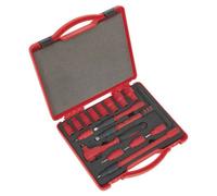 Sealey Vde Insulated Socket Set 16 Pieces 3/8" Square Drive Chrome Plated Ak7940