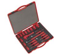 Sealey Vde Insulated Socket Set 20 Pieces 1/2" Square Drive Chrome Plated Ak7941