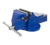 Sealey Vice 100mm Fixed Base Light-Duty With Cast Iron Body - Blue Cv100E