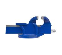 Sealey Vice 100mm Fixed Base Light-Duty With Cast Iron Body - Blue Cv100E