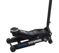 Sealey Viking 3 Tonne Low Profile Trolley Jack, Car Jack, with Rocket Lift - 3100TB, Black