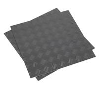 Sealey Vinyl Floor Tile With Peel & Stick Backing - Silver Treadplate Pack Of 16 Ft1S