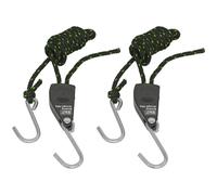 Sealey VS0114 Parts Hanger/Tie Down Ratchet with S-Shaped Hooks 2m - Pack of 2