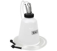 Sealey High Flow Twin Pipe Brake Bleed Bottle - 2L
