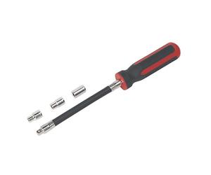 Sealey Vs063 Flexible Hose Clip Nut Driver Set 4Pc 5 6 and 7Mm