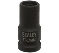 Sealey VS0985 Brake Caliper Socket 1/2inSq Drive 14Mm 7-Point