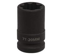 Sealey VS0986 Brake Caliper Socket 1/2inSq Drive 20Mm 7-Point