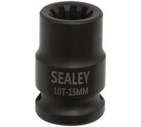Sealey 1/2" Sq Drive 15mm Brake Caliper Socket 10-Point - VS0990