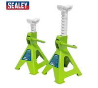 Sealey VS2002HV Axle Stands (Pair) 2tonne Cap /Stand Ratchet Type ...
