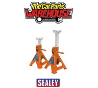 Sealey VS2002OR ORANGE Axle Stands Pair 2 tonne / Ton Capacity Each Ratchet Type