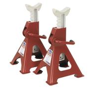 Sealey Ratchet Type Axle Stands(Pair) 3 Tonne Capacity Steel Base Cast Head