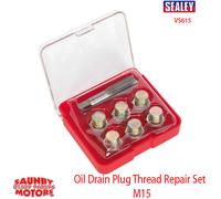 Sealey VS615 Oil Drain Plug Thread Repair Set - M15