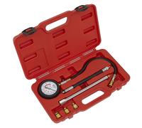 Sealey VSE300D Petrol Engine Compression Tester Deluxe Kit 6Pc
