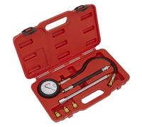 Sealey VSE300D Petrol Engine Compression Tester Deluxe Kit 6Pc