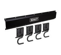 Sealey Wall Mounting 4 Hook Storage Rail For Tools Hoses Cables etc APHKIT5
