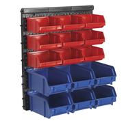 Sealey TPS1569WM Bin Storage System Wall Mounting 15 Bins