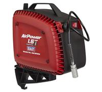 Sealey Wall Mount Oil Free Air Compressor SAC15WM - 1.5hp, 8 bar, 160l/min, 7m Retractable Hose Reel