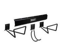 Sealey APH Wall Mount Storage Rail with J Hook and Loop Hooks Kit
