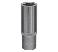 Sealey Walldrive Socket 15mm Deep 3/8" Square Drive Chrome Vanadium Steel S3815D