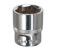 Sealey SP3819 Walldrive® Socket 19Mm 3/8inSq Drive Fully Polished