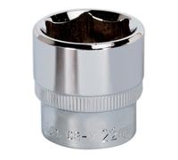 Sealey Walldrive Socket 22mm 3/8" Drive Fully Polished Professional Sp3822