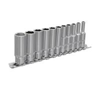 Sealey AK2671 Socket Set 11Pc 1/4inSq Drive Deep Walldrive® Imperial