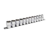 Sealey Socket Set AK2684 12-piece 1/2in Square Drive 12-Point Walldrive Metric