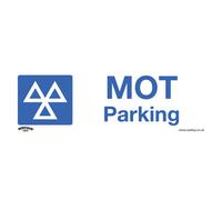 Sealey Warning Safety Sign Mot Parking Self-Adhesive Vinyl Pack Of 10 Ss49V10