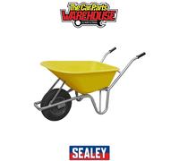 Sealey Wheel Barrow 100L Heavy Duty Home Garden Garage Cart Pneumatic Tyre Wbr01