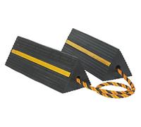 Sealey Wc11 Heavy-Duty Rubber Wheel Chocks 8Kg - Pair