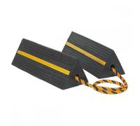 Sealey Wc11 Heavy-Duty Rubber Wheel Chocks 8Kg - Pair