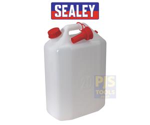 Sealey WC20 20lt polythene jerry can fluids & water container with pouring spout