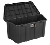 Sealey Durable Weatherproof Trailer Storage Box With Lock 45L Black Stb690