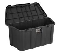 Sealey Durable Weatherproof Trailer Storage Box With Lock 45L Black Stb690