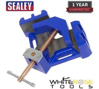 Sealey Welding Vice 165mm Cast Iron Self-Centring Swivel Jaw