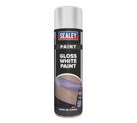 Sealey White Gloss Paint 500ml Single SCS032S
