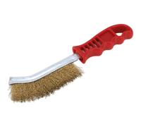 Sealey Wire Brush Brassed Plated Steel 1 Row