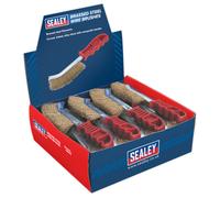 Wire Brush Brassed Steel Plastic Handle Display Box of 24