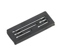 Sealey Wobble Extension Bar Set 5Pc 1/4"sq Drive Ak766
