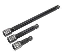 Sealey Wobble/rigid Extension Bar Set 3Pc 1/2"sq Drive Black Series Ak7692
