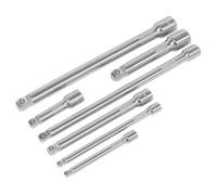 Sealey AK770 Wobble/Rigid Extension Bar Set 7Pc 1/4in 3/8in & 1/2inSq Drive