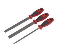 Sealey Wood Rasp File Set 3pc Including Flat Half Round And Round AKR03