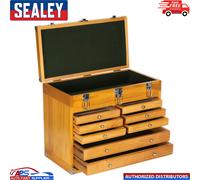 Sealey Wood Tool Box Chest 8 Drawer Heavy Duty Storage Machinist Cabinet AP1608W