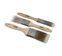 Sealey Wooden Handle Paint Brush Set 3Pc Spbs3W