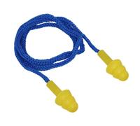 Sealey Worksafe Ear Plugs Disposable Corded Snr Rating 38Db 50 Pairs Soft Foam 402/50