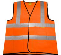 Sealey WorkSafe Hi Vis Waistcoat Orange L