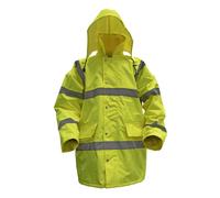 Sealey Worksafe® Hi-Vis Yellow Jacket with Quilted Lining - X-Large 806XL
