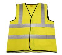 Sealey Worksafe Hi-Vis Yellow Waistcoat - Xx-Large