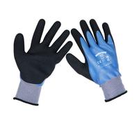 Worksafe Waterproof Latex Gloves - (Large) - Pack of 6 Pairs