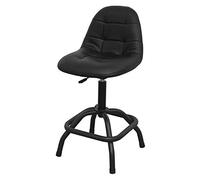 Sealey SCR01B Workshop Stool Pneumatic With Adjustable Height Swivel Seat & Back Rest